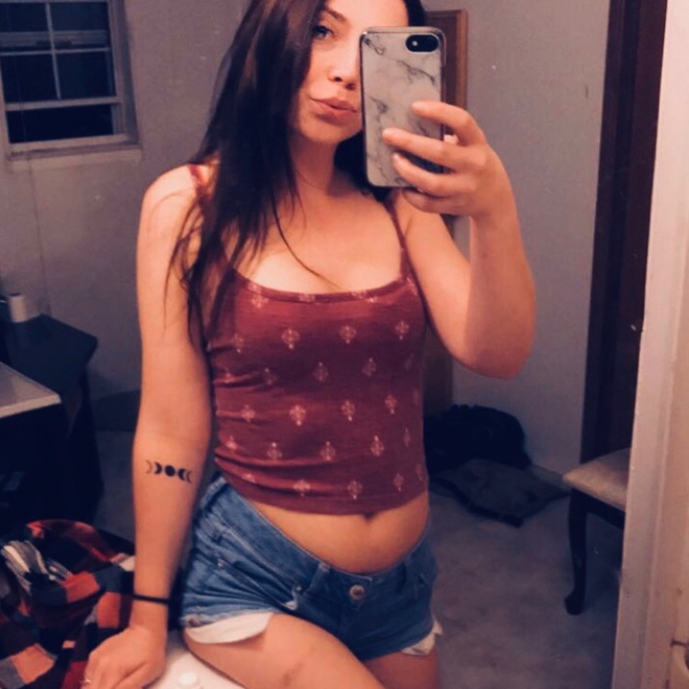 Red tank top